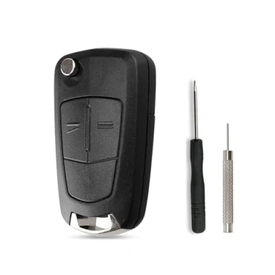 Immagine di SLshiBo Guscio Telecomando Opel 2 Tasti Cover Scocca Chiave con Lama e Accessorio di Smontaggio per Adam Astra Corsa Insignia Mokka Karl Meriva Zafira Vectra