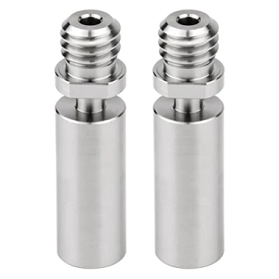Immagine di 2 pezzi aggiornati in titanio TC4 CR 10 rottura del calore della gola cena liscia per stampante 3D Creality CR10, S4 S5, CR10S, Ender 3 V2, pro, CS3 Hotend (aggiornamento versione PTFE)