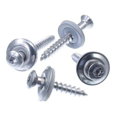 Immagine di SECCARO Viti per spengler, 4,5 x 100 mm, in acciaio inox A2, guarnizione EPDM 15 tx/esagono incassato, 50 pezzi