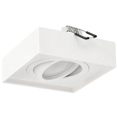 Immagine di EDO Apparecchio da incasso Faretto PALLAD 1 MINI WHITE Spot a soffitto quadrato bianco in alluminio EDO777124