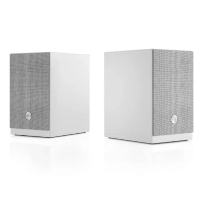 Immagine di Audio Pro Casse Bluetooth e Wifi Wireless Multiroom Altoparlanti Stereo per Home Entertainment con AirPlay2, Google Cast, Spotify Connect HiFi Speaker Installazione su Ripiano A28 Bianco