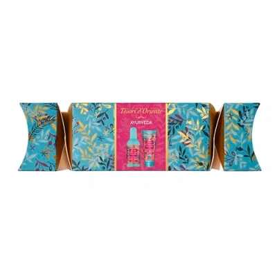 Immagine di Tesori d&#039;Oriente Set regalo &quot;Ayurveda&quot;, 100 ml Eau de Toilette e 75 ml, crema doccia, cura del corpo con frutta amla patchouli, rituale benessere per sensi