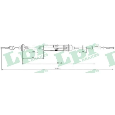 Immagine di LPR C0276C Cavo Frizione con regolazione automatica VOLKSWAGEN: Transporter 4 Bus,