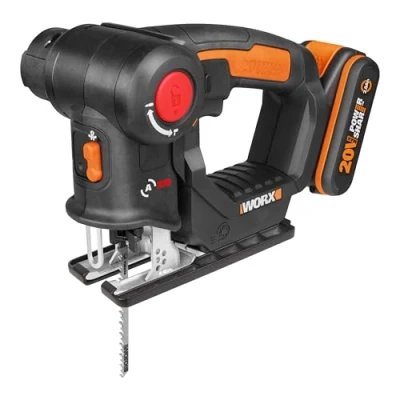 Immagine di Worx WX550 Seghetto alternativo combinato a batteria 20V,con testa girevole, passa da gattuccio in attimo e senza attrezzi