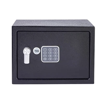 Immagine di YALE Cassaforte Elettronica Serie Value Media YSV/250/DB2 Nero, Tastiera Digitale, Indicatori di Luce a LED, Bulloni Bloccaggio in Acciaio, Chiave Emergenza, Fissaggio Parete e Pavimento
