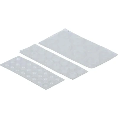 Immagine di Kraftmann 80866 Set elastico, 46 pezzi, autoadesiva, trasparente,
