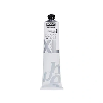 Immagine di PEBEO Fine Studio XL Colore ad Olio per Pittura, Bianco (Titanio), 200 ml