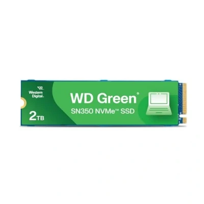 Immagine di WD Green SN350 da 2 TB, NVMe SSD Gen3 PCIe, QLC, M.2 2280, con velocità di lettura 3,200 MB/s