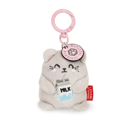 Immagine di Legami Portachiavi Super Soft! a Tema Kitty, di Peluche, Ciondolo con Messaggio Inciso e Moschettone in Zinco, 7x11 cm