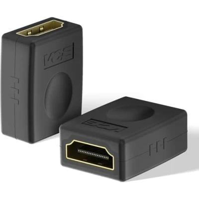 Immagine di VCE Adattatore HDMI Femmina Femmina, Prolunga Placcato Oro Supporta 4K@60HZ 3D HDR ARC, Accoppiatore per Laptop, Monitor, PC, PS5, PS4, Xbox, DVD, TV, 2 Pezzi
