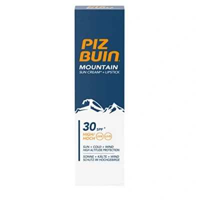 Immagine di Piz Buin, Mountain, Crema solare e balsamo labbra con protezione SPF 30, 20 ml