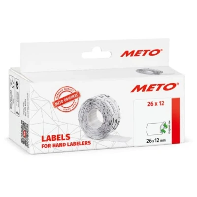 Immagine di METO Etichetta per prezzo 9506162 Staccabile Larghezza etichette: 26 mm Altezza 12 Bianco 1 pz.