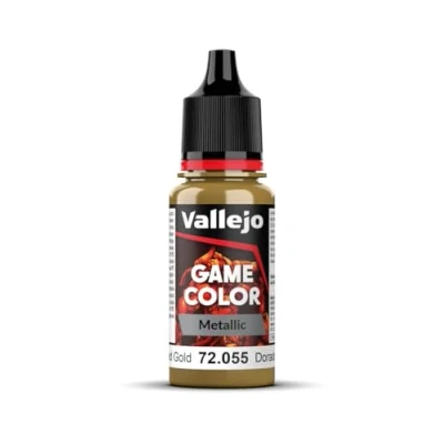 Immagine di Vallejo 72055 Colore Acrilico In Formula Opaca E Coprente A Base D&#039;acqua, Oro (Polished Gold), 17 ml, 1 Pezzo
