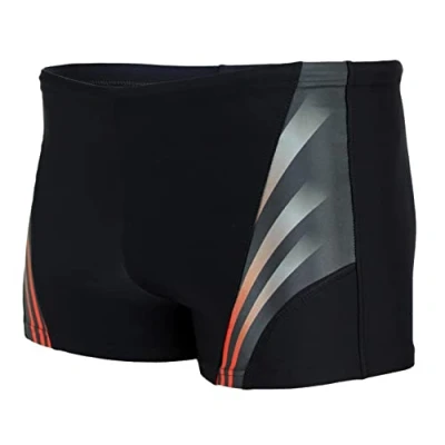 Immagine di Aquarti Calzoncini da Bagno Corti Uomo, 13717C Nero/Blu, XL