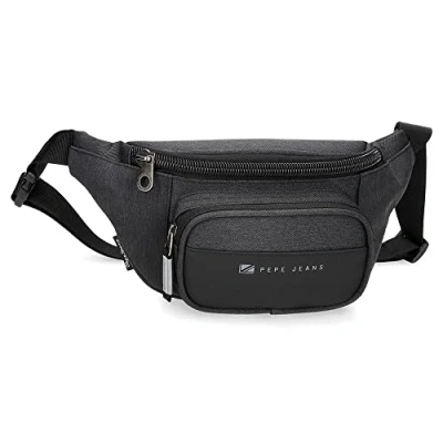 Immagine di Pepe Jeans Jarvis Marsupio con tasca nera 30 x 13 5,5 cm Poliestere dettagli in finta pelle