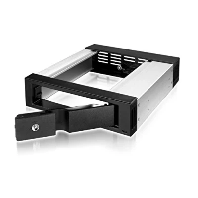 Immagine di ICY BOX Frame di scambio per 1x disco rigido SATA da 3,5&quot; (8,9 cm) vano 5,25&quot;, III, bloccabile, EasySwap, in alluminio, IB 158SSK B