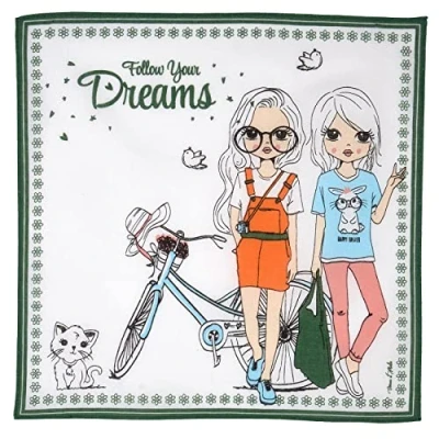 Immagine di Merrysquare Fazzoletti per Bambini 6 Pezzi 100% Cotone Misura Piccola 30 x cm (Dreams)