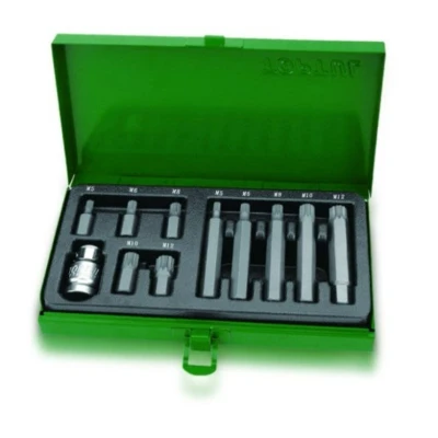 Immagine di TOPTUL GAAD1102 Set bussole 11 Spline Acciaio al cromo vanadio 1/2 Esagonale