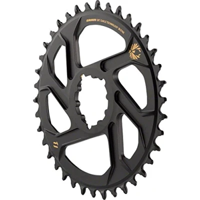 Immagine di Sram X SYNC 30T Ruota per Catena, a Installazione Diretta, in Alluminio, con 12 velocità, Colore: Nero, Spessore: 3 mm, Eagle, Gold Unisex Adulto, 6 mm Alum