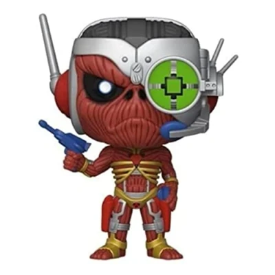 Immagine di Funko Pop! Rocks: Iron Maiden Skeleton Eddie Somewhere in Time 1/6 Odds For Rare Chase Variant Figura Vinile da Collezione Idea Regalo Merchandising Ufficiale Music Fans