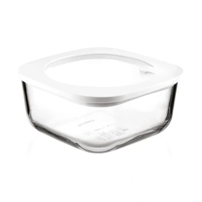Immagine di Guzzini Kitchen Active Design, STORE&amp;MORE GLASS, Contenitore Ermetico in Vetro per Frigo/Freezer/Microonde (L) Trasparente, 19,5 x h9,3 cm 1900 cc 11330211