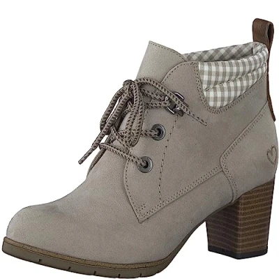 Immagine di MARCO TOZZI Stivaletti Donna con Tacco Eleganti e Lacci, Taupe Comb, 37 EU
