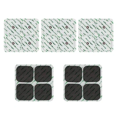 Immagine di PHYTOP Tens Elettrodi Compatibili con Apparecchi Compex, Autoadesivi a Scatto Innesto Facile Connessione Perno da 3,75 mm (Confezione 20)