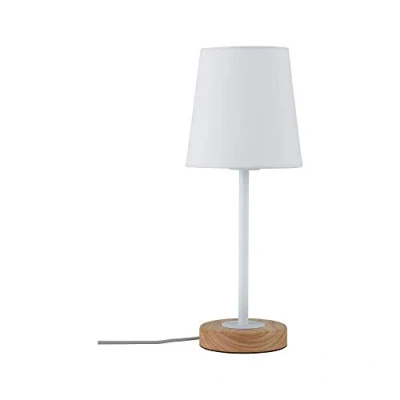 Immagine di Paulmann Neordc Stellan 79636 Lampada da tavolo LED (monocolore) E27 20 W Bianco, Legno