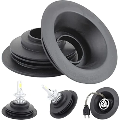 Immagine di TOMALL Coperchio Antipolvere con Guarnizione in Gomma PVC per Kit Conversione LED(diametro foro 32mm) Faro Impermeabile C6 C6F LED