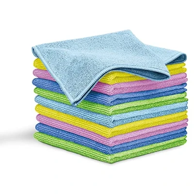 Immagine di Blaumann Set 10 Strofinacci da Cucina in Microfibra, Panni Morbidi per Asciugare, Super Assorbenti, Grandi 30x30cm, la Pulizia di Cucina, Auto, Vetri, Bagno, Riutilizzabili, Multicolore