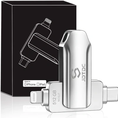Immagine di Apple MFi Chiavett USB iPhone 512GB Pendrive Memory Stick Drive iPad Pen Chiavetta C Android Memoria Lightning Flash Photo Pennetta