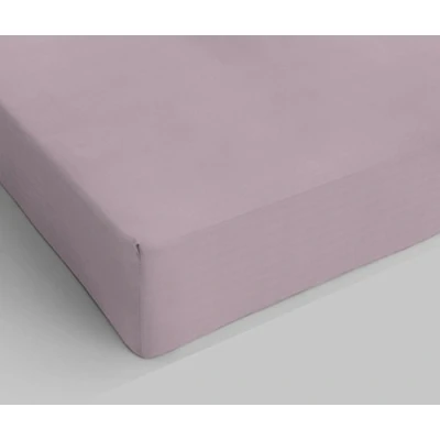 Immagine di Italian Bed Linen Max Color Lenzuolo sotto con Angoli Ed Elastico Tinta Unita, 100% Cotone, Rosa Antico, Matrimoniale, 2 Posti