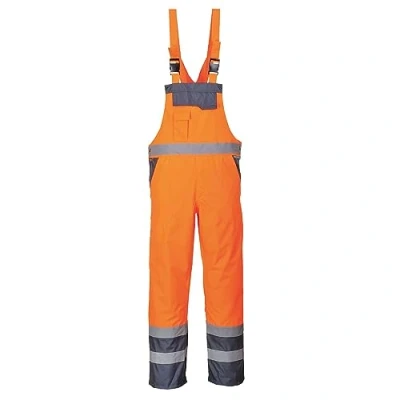 Immagine di Portwest S488 Salopette Contrast, Sfoderato, Arancione/Navy, XXL