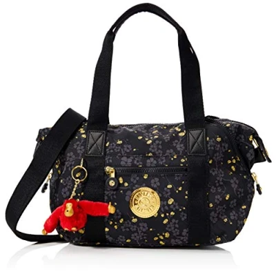 Immagine di Kipling Art Mini Borse a secchiello Donna, Multicolore (Grey Gold Fl), 34x21x18.5 cm (B x H T)