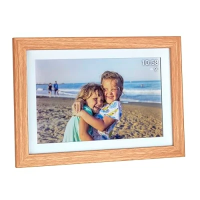 Immagine di TFA Dostmann FRAMEO App Cornice digitale WiFi 25.7 cm 10.1 pollici 1280 x 800 Pixel 32 GB Marrone, Bianco