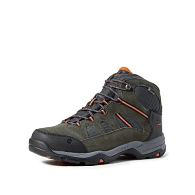 Immagine di HI TEC Banderra II WP WIDE Scarpa da hiking, Uomo, Taglia: 44, Charcoal/graphite/burnt orange Pelle e tessuto