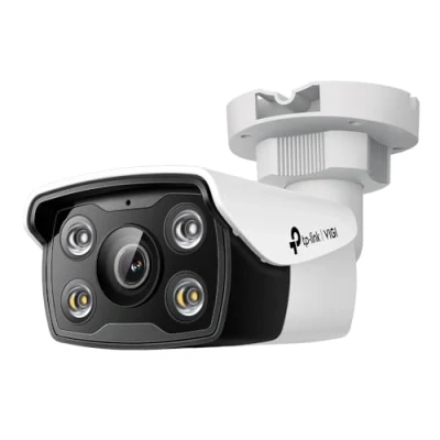 Immagine di TP Link VIGI Telecamera di sicurezza per esterni da 5 MP, a colori, rilevamento AI, H.265+, 120dB WDR, IP67, audio bidirezionale, telecomando, slot scheda SD archiviazione integrata (VIGI