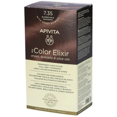 Immagine di My Color Elixir 7.35 Apivita 1 Kit