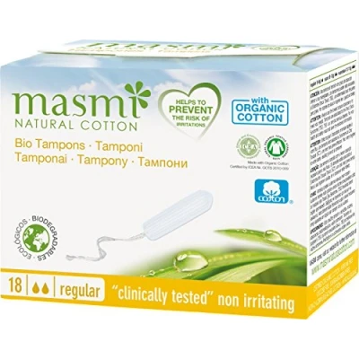 Immagine di Tampone regular senza applicatore in cotone bio Masmi