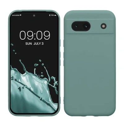 Immagine di kwmobile Custodia Compatibile con Google Pixel 8a Cover Back Case per Smartphone in Silicone TPU Protezione Gommata artic night