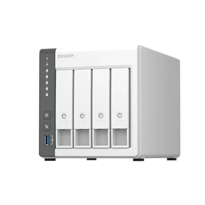 Immagine di QNAP TS 433 NAS 4 Bay (ARM core Cortex A55 2,0 GHz, 2,5 GbE) 32 TB bundle con x 8 WD RED Plus HDD