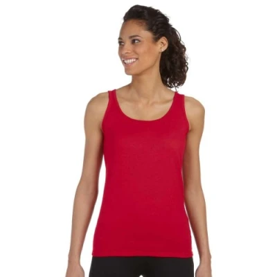 Immagine di Gildan Canotta da Donna in Stile Morbido, Rosso Ciliegia, M
