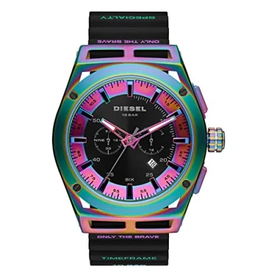 Immagine di Diesel Timeframe Cronografo, Uomo, Taglia: One Size, Black