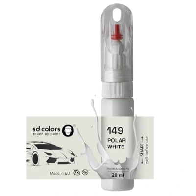 Immagine di SD COLORS Pennello per ritocchi bianco polare 149/9149 da 20 ML, riparare i graffi (Just Paint)