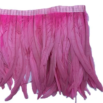 Immagine di Sowder Bordo con piume di gallo, larghezza 25,4 30,5 cm, confezione da 0,9 m (rosa)