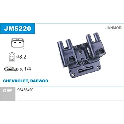 Immagine di JANMOR JM5220 Bobina d&#039;accensione DAEWOO: Lacetti Hatchback