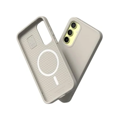 Immagine di RhinoShield SolidSuit Case Compatible with Magsafe for [Galaxy A55] Shock Absorbent Slim Design Protective Cover Premium Matte Finish 3.5M / 11ft Drop Protection Shell Beige