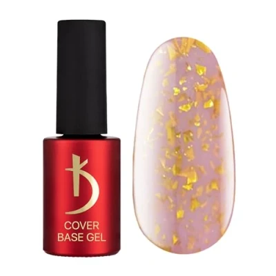 Immagine di Kodi Professional Smalto Semipermanente Rosa Brilliante Fiocchi Camuffato Smalti Semipermanenti per Unghie Gel 7ml Base Cover Pink Flakes Coat