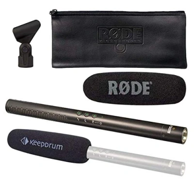 Immagine di Rode NTG 4+ Plus Microfono direzionale + protezione antipop Keepdrum KDWSVM