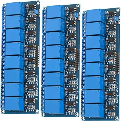 Immagine di AZDelivery 3 x 8 canali modulo Relay 5V con optoaccoppiatore Low Level Trigger compatibile Arduino incluso un E Book!